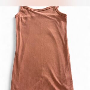 No Boundaries Ribbed Sleeveless Top in Warm Brown